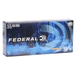 federal-power-shok-rifle-ammunition-375-hh-magnum-300-grain-soft-point-box-of-20||