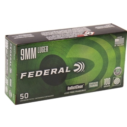 federal-law-enforcement-ballisticlean-9mm-luger-ammo-100-grain-lead-free-frangible-training-bc9nt3||