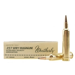 weatherby-257-weatherby-magnum-87-grain-hornady-interlock-spire-point-ammunition||