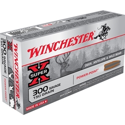 winchester-super-x-300-savage-150-grain-power-point-ammunition||