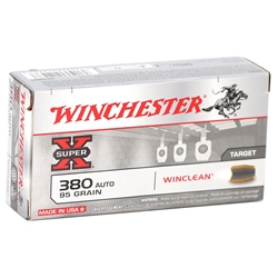 winchester-usa-winclean-380-acp-auto-ammo-95-grain-brass-enclosed-base-wc3801||