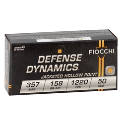 fiocchi-defense-dynamics-357-magnum-ammo-158-grain-jacketed-hollow-point-357b||