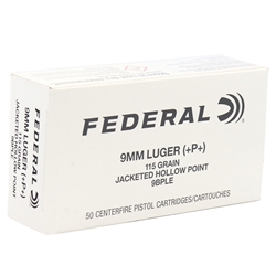 federal-law-enforcement-9mm-luger-ammo-115-grain-jacketed-hollow-point-9bple||