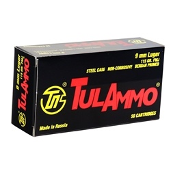 tul-ammo-9mm-luger-ammo-115-grain-fmj-steel-case-ta919150||