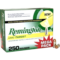 remington-umc-nickel-plated-9mm-luger-ammo-115-grain-full-metal-jacket-ln9mm3a||