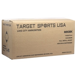 target-sports-usa-lake-city-762x51mm-nato-ammo-149-grain-full-metal-jacket-bulk-500-rounds-xm80cs||