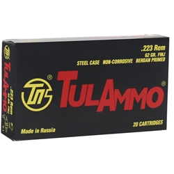 tulammo-223-remington-ammo-62-grain-fmj-steel-case-ta223620||