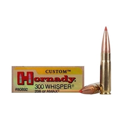 hornady-custom-300-whisper-ammo-208-grain-a-max-boat-tail-80892||