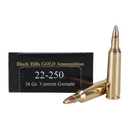 black-hills-gold-22-250-remington-ammo-36-grain-barnes-varmint-grenade-hpfb-lf-1c22250bhgn3||