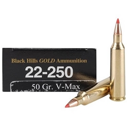 black-hills-gold-22-250-remington-ammo-50-grain-hornady-v-max-1c22250bhgn1||