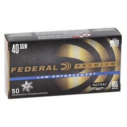 federal-law-enforcement-40-sw-ammo-165-grain-hst-jacketed-hollow-point-p40hst3||