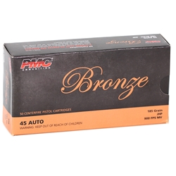 pmc-bronze-45-acp-auto-ammo-185-grain-jacketed-hollow-point-45b||