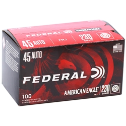 federal-american-eagle-45-acp-auto-ammo-230-grain-full-metal-jacket-100-rounds-value-pack-ae45a100||