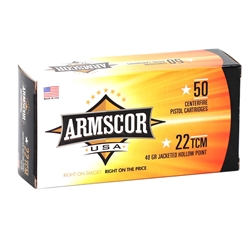 armscor-usa-22-tcm-ammo-40-grain-jacketed-hollow-point-fac22tcm-1n||