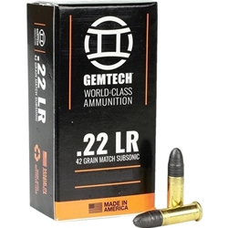 cci-gemtech-subsonic-22-long-rifle-ammo-42-grain-lead-round-nose-22ss||