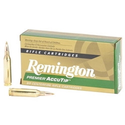 Remington Varmint 222 Remington Ammo 50 Grain Accutip-V Boat Tail
