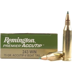 remington-premier-varmint-243-winchester-75-grain-accutip-boat-tail-ammunition||