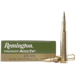 remington-premier-270-winchester-130-grain-accutip-boat-tail-ammunition||