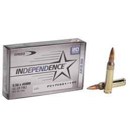 federal-independence-556x45mm-nato-ammo-55-grain-full-metal-jacket-xm193i||