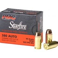 pmc-gold-starfire-380-acp-auto-ammo-95-grain-jacketed-hollow-point-380sfa||