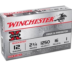 winchester-super-x-12-gauge-2-34-buffered-1-buckshot-16-pellets-ammunition||