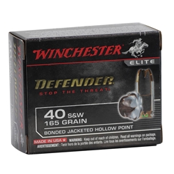 winchester-pdx1-defender-ammo-40-sw-165-grain-bonded-jacketed-hollow-point-ammunition||