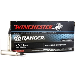 Winchester Ranger 223 Remington 55 Grain Ballistic Silvertip
