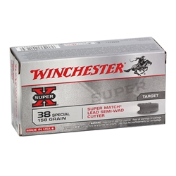 Winchester AmmunitionWinchester Super-X 38 Special Ammo 158 Grain Lead Semi-Wadcutter