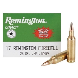 remington-umc-17-remington-fireball-ammo-25-grain-jacketed-hollow-point-l17fbv||