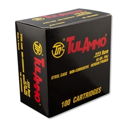 tul-ammo-223-remington-55-grain-fmj-steel-case-100-rounds-ta223100||