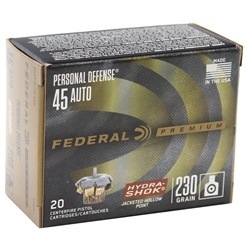 federal-personal-defense-45-acp-auto-ammo-230-grain-hydra-shok-jacketed-hollow-point-p45hs1||