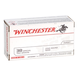 Winchester AmmunitionWinchester USA 38 Special Ammo 150 Grain Lead Round Nose