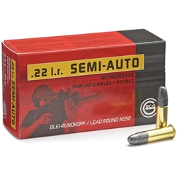 geco-22-long-rifle-semi-auto-ammo-40-grain-lead-round-nose-259940050||