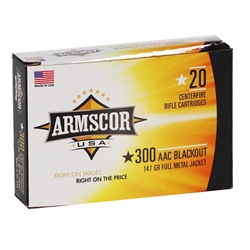 armscor-usa-300-aac-blackout-147-grain-ammo-full-metal-jacket-fac300aac-1n||
