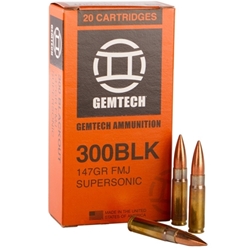 gemtech-ammunition-300-aac-blackout-supersonic-ammo-147-grain||