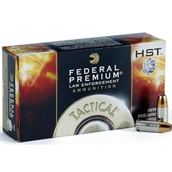 Federal Law Enforcement 9mm Luger Ammo 147 Grain +P HST Jacketed Hollow Point