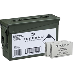 Federal 7.62x51mm NATO Ammo 149 Grain Full Metal Jacket 220 Rounds Ammo Can