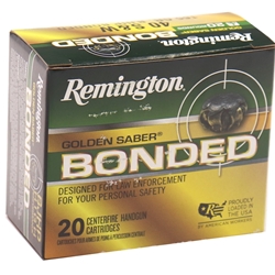 remington-golden-saber-le-40-sw-ammo-165-grain-bonded-brass-jhp-gsb40swa||