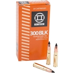 gemtech-300-aac-blackout-subsonic-black-polymer-tip-187-grain||