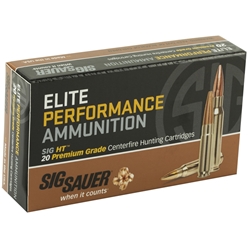 Sig Sauer Elite Performance HT Hunting 300 AAC Blackout Ammo 120 Grain Solid Copper Open Tip Match