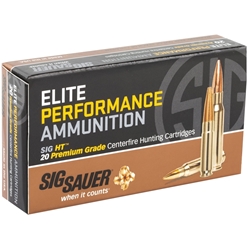Sig Sauer Elite Performance HT Hunting 223 Remington Ammo 60 Grain Solid Copper Open Tip Match