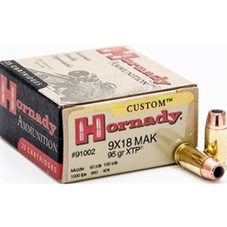 hornady-custom-9mm-makarov-ammo-95-grain-xtp-jhp-91002||