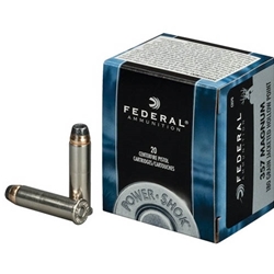 federal-power-shok-357-magnum-ammo-180-grain-jacketed-hollow-point-c357g||