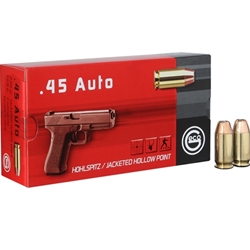 geco-45-acp-auto-ammo-230-grain-jacketed-hollow-point-271540050||