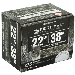 federal-22-long-rifle-ammo-38-grain-plated-lead-hollow-point-field-pack-730||