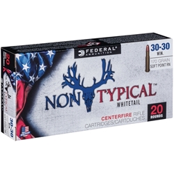 federal-non-typical-30-30-winchester-ammo-170-grain-soft-point-round-nose-3030dt150||