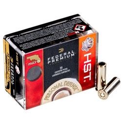 Federal HST Micro 38 Special Ammo 130 Grain +P Jacketed Hollow Point