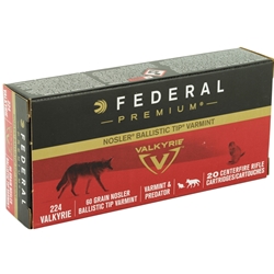 federal-nosler-224-valkyrie-ammo-60-grain-nosler-ballistic-tip-n224vlk1||