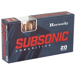 hornady-subsonic-300-aac-blackout-ammo-190-grain-sub-x-subsonic-ftx-80877||