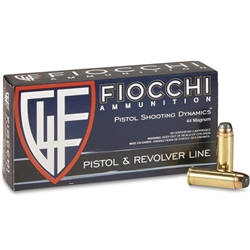 Fiocchi Shooting Dynamics 44 Remington Magnum Ammo 240 Grain Jacketed Soft Point
